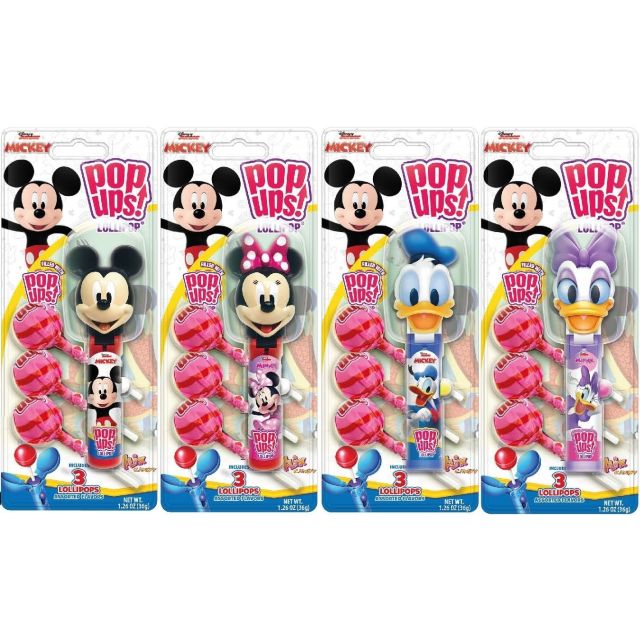 Disney Mix Pop Ups Lollipop Blisterpack 30g