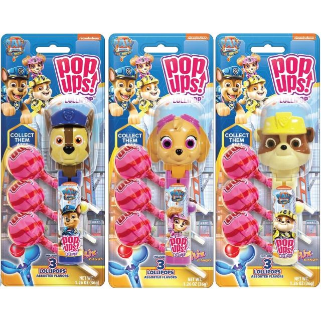 Paw Patrol Pop Ups Lollipop Blisterpack 30g