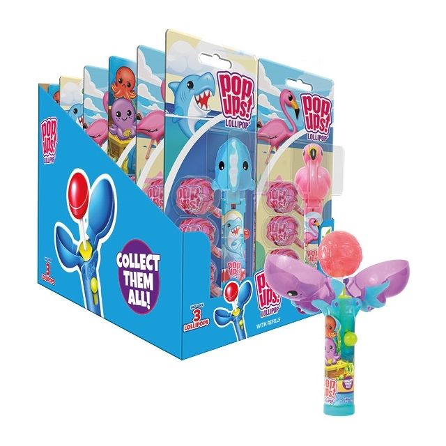 Mix Pop Ups Lollipop Blister 30g
