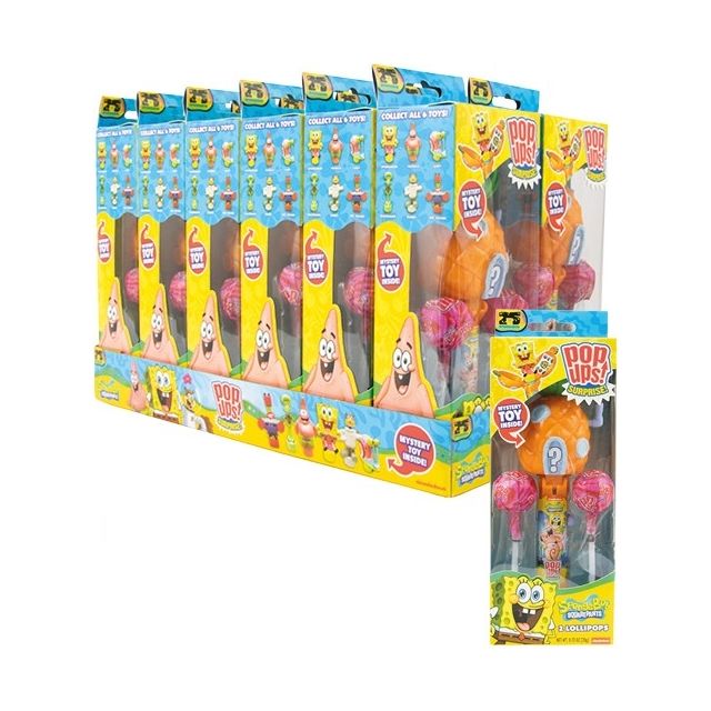 Spongebob Pop Ups Lollipop Surprise 20g